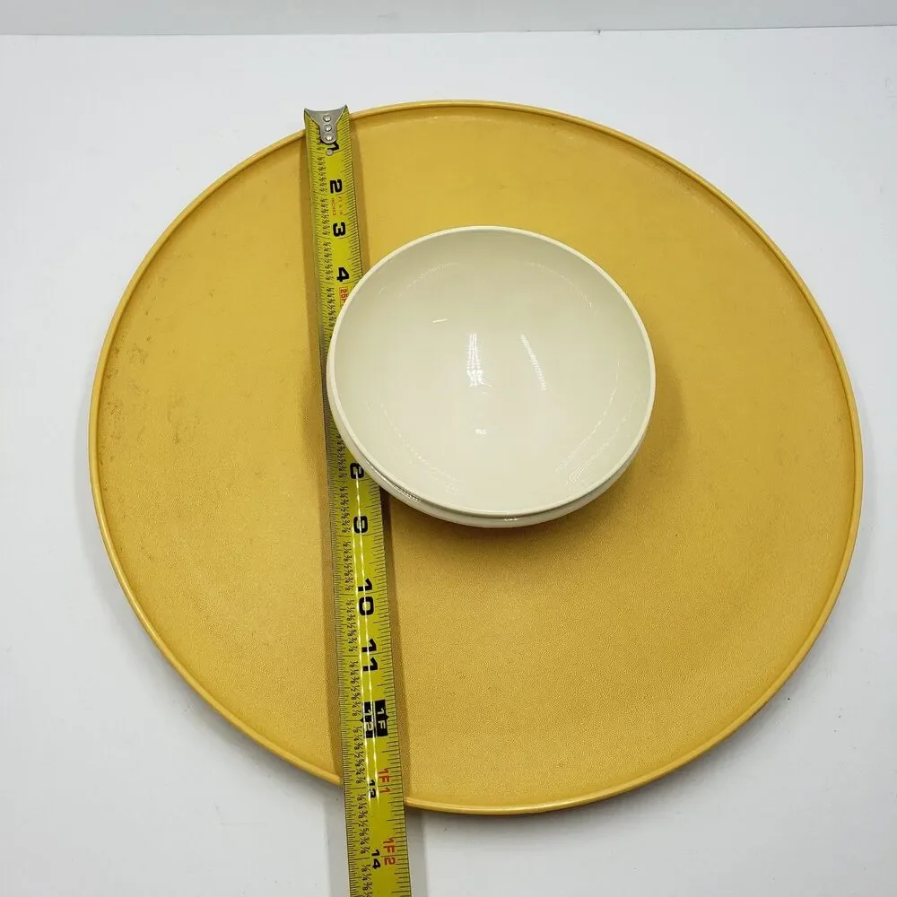 Vintage Tupperware Harvest Gold Chip and Dip Set 14